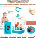 Voice Controlled Induction Bird Cage Toy with Musical Chirping Birds for Kids - Image 3