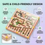 Wooden Magnetic Maze Board Game for Kids - Image 2