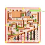 Wooden Magnetic Maze Board Game for Kids - Image 3