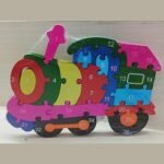 Wooden Alphabet Train Puzzle Toy – A to Z Learning Educational Jigsaw for Kids - Image 3