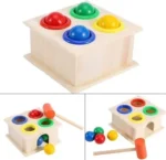 Classic Kids Wooden Hammer Box – Color Pop Learning Toy - Image 2