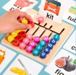 Wooden Vowel Letter Walk Learning Board for Kids