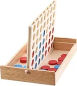 Wooden 4 in a Row Game for Kids & Family | Connect Four Strategy Board Game | Classic Educational Toy - Image 3