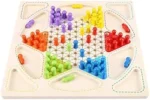 2-in-1 Wooden Ludo & Brain Puzzle Game Set - Image 4