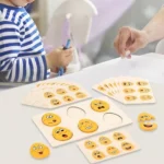 Montessori Wooden Emoji Egg Matching & Emotion Recognition Puzzle - Image 3