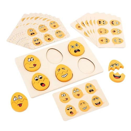 WhatsApp Image 2026-04-16 at 3.23.19 PM (3) Montessori Wooden Emoji Egg Matching & Emotion Recognition Puzzle - Image 1