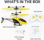 Remote Control Flying Helicopter Toy with USB Charging (Random colour) - Image 2