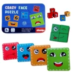 Crazy Face Puzzle Cube Set for Kids (3+ Educational Toy) - Image 4