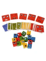 Crazy Face Puzzle Cube Set for Kids (3+ Educational Toy) - Image 2