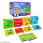 Crazy Face Puzzle Cube Set for Kids (3+ Educational Toy)