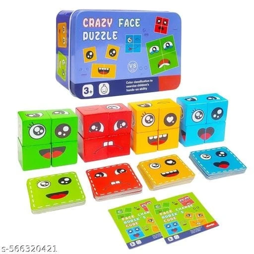 WhatsApp Image 2026-04-23 at 7.26.06 PM (2) Crazy Face Puzzle Cube Set for Kids (3+ Educational Toy) - Image 1