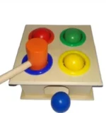 Wooden Hammer Ball Drop Toy for Kids (Color Matching & Motor Skill Game) - Image 5