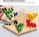 Wooden Chinese Checkers Strategy Board - Image 2