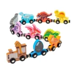 Wooden Dinosaur Number Train Set - Image 2