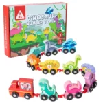 Wooden Dinosaur Number Train Set